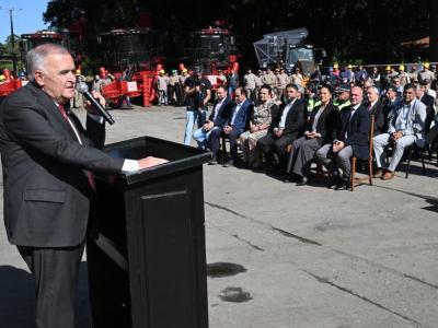Jaldo participó del inicio de la zafra 2026 del Ingenio La Corona